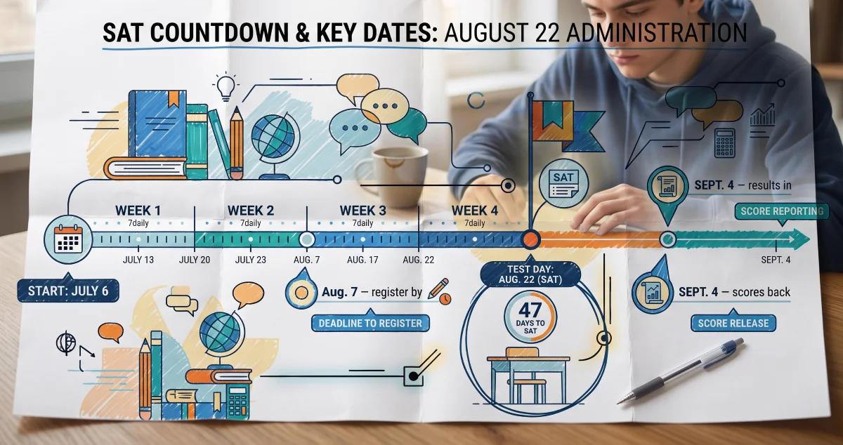 Your 7-Week Countdown to the August 22 Test